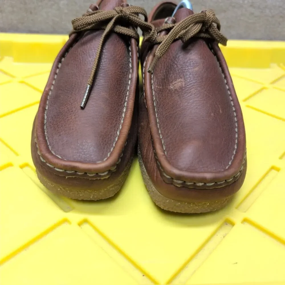 Clarks Shacre II Run Men's Beeswax Brown Leather Shoes Size 10 M